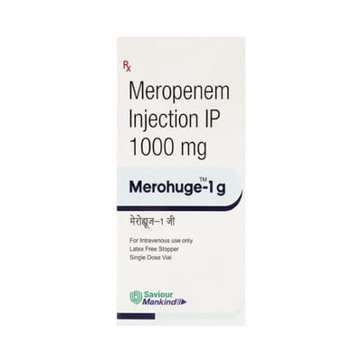 Merohuge 1gm Dry Vial Of 1 Powder For Injection