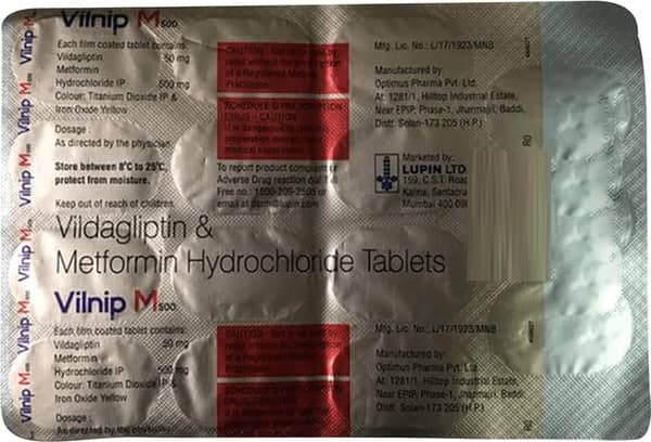 Vilnip M 500mg Strip Of 15 Tablets