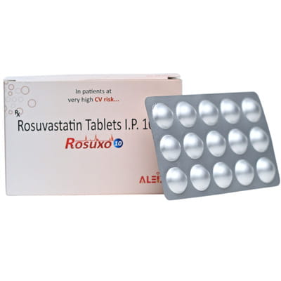 Rosuxo 10mg Strip Of 15 Tablets