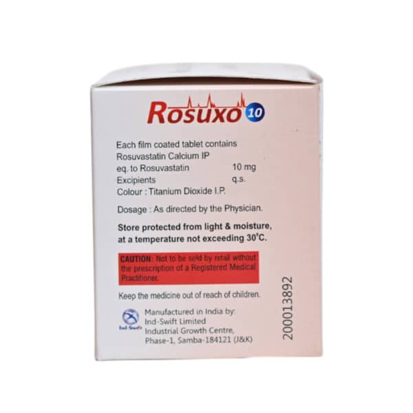 Rosuxo 10Mg Strip Of 15 Tablets