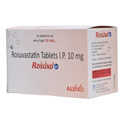Rosuxo 10mg Strip Of 15 Tablets
