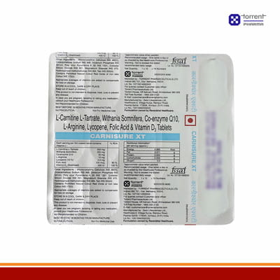 Carnisure Xt Strip Of 15 Tablets (Red)