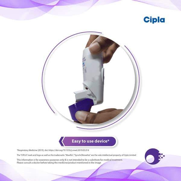 Maxiflo Synchrobreathe 250mcg Box Of 120 Metered Dose Inhaler 