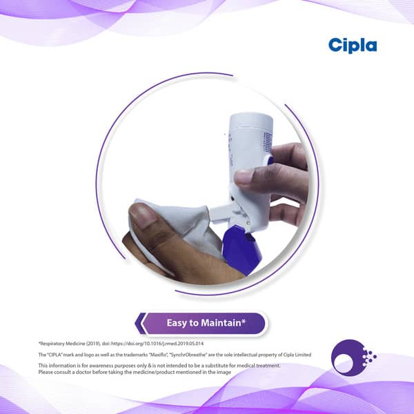 Maxiflo Synchrobreathe 250mcg Box Of 120 Metered Dose Inhaler 