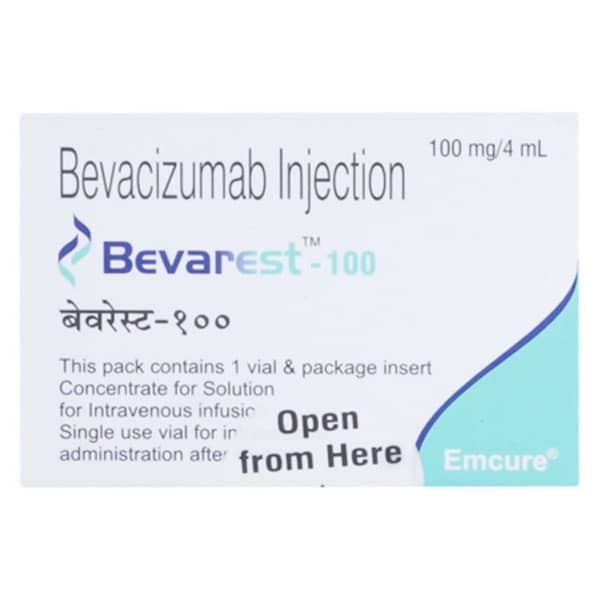 Bevarest 100mg Vial Of 4ml Solution For Infusion