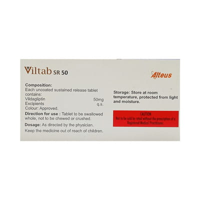 Viltab Sr 50 Strip Of 15 Tablets