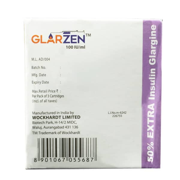 Glarzen 100Iu Pre Filled Pen Of 3Ml Injection