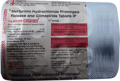 Glador M 2mg Forte Strip Of 15 Tablets