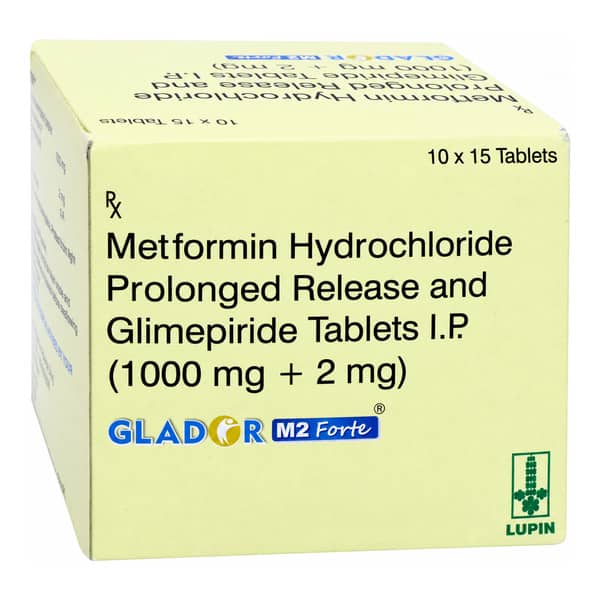 Glador M 2Mg Forte Strip Of 15 Tablets