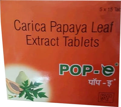 Pop E Strip Of 15 Tablets