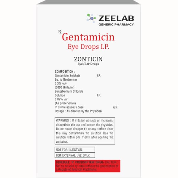 Zonticin Bottle Of 10ml Eye/Ear Drops