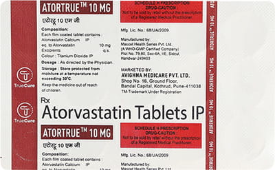 Atortrue 10mg Strip Of 15 Tablets