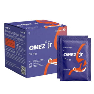 Omez Jr 10Mg Orange Flavour Sachet Of 1Gm Granules