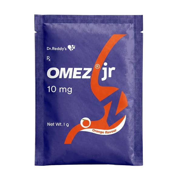 Omez Jr 10Mg Orange Flavour Sachet Of 1Gm Granules