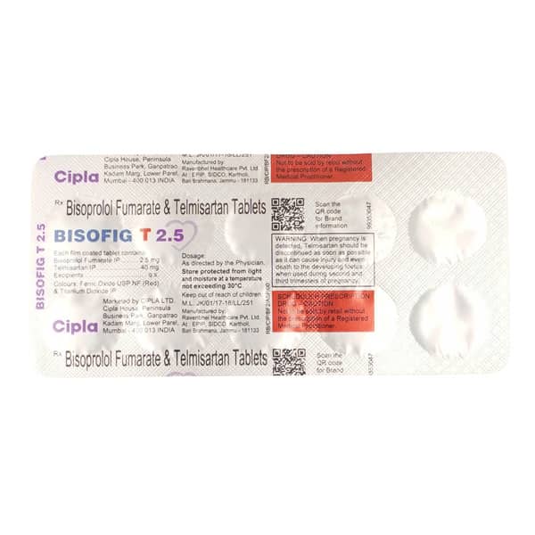 Bisofig T 2.5Mg Strip Of 10 Tablets