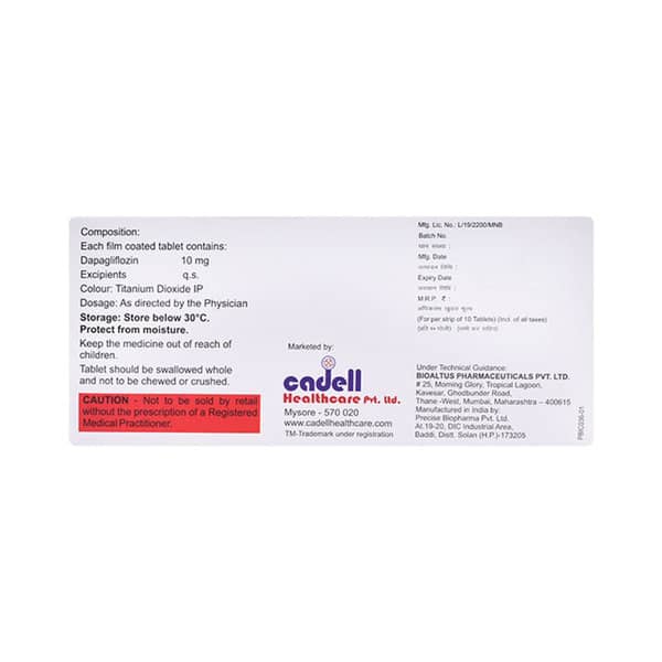 Dapadel Strip Of 10 Tablets