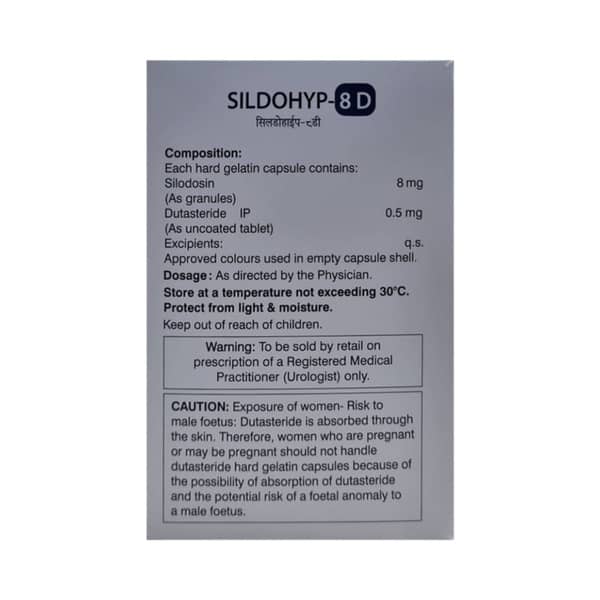 Sildohyp D 8Mg Strip Of 10 Capsules