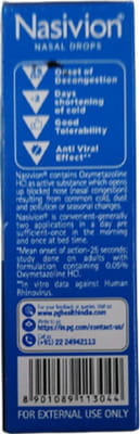 Nasivion Mini Baby Bottle Of 10ml Nasal Drops