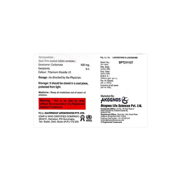 Sevincio 400Mg Strip Of 10 Tablets