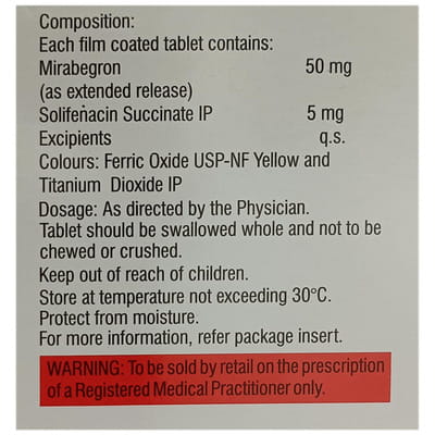 मिरागो एस 50एमजी 10 टैबलेट की स्ट्रिप