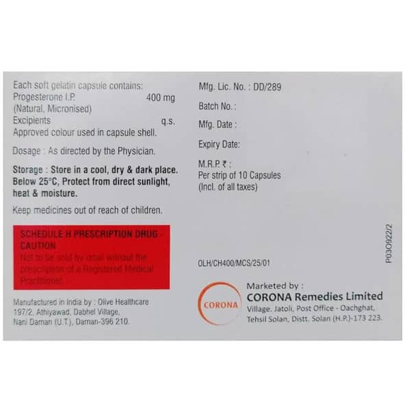 C Hope 400Mg Strip Of 10 Capsules