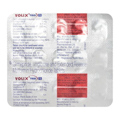 Volix Trio 1mg Strip Of 15 Tablets