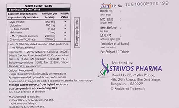 Myophage D Strip Of 10 Tablets