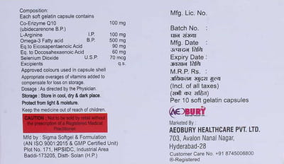 Aeovit Q10 Strip Of 10 Capsules