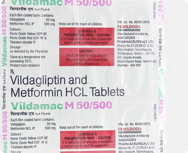 Vildamac M 50/500 Tablet