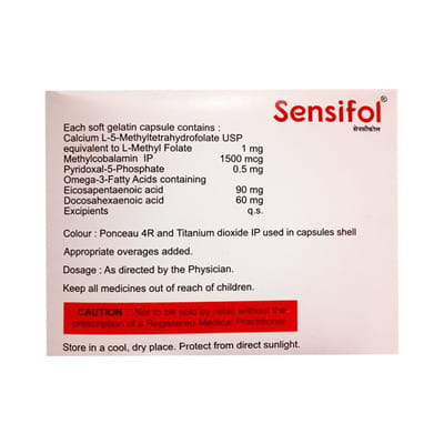 Sensifol Strip Of 15 Softgel Capsules