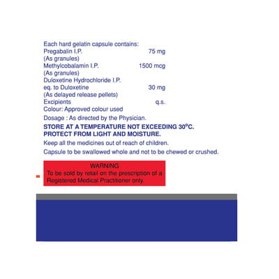 Pregalin Dm 75/30mg Strip Of 10 Capsules