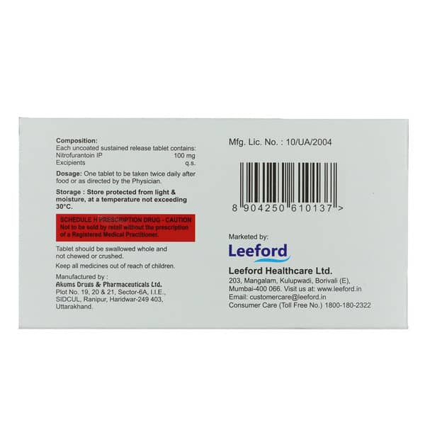 Uriron 100Mg Strip Of 14 Tablets