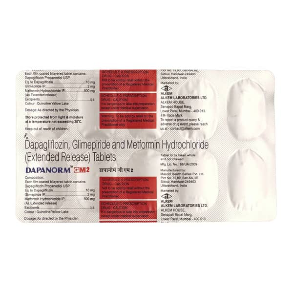 Dapanorm GM 2mg Tablet