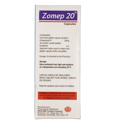 Zomep 20mg Strip Of 15 Capsules
