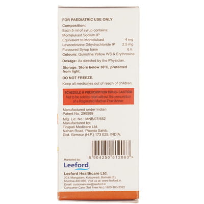 Relikast Lc Kid Bottle Of 60ml Syrup