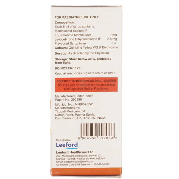 Relikast Lc Kid Bottle Of 60ml Syrup