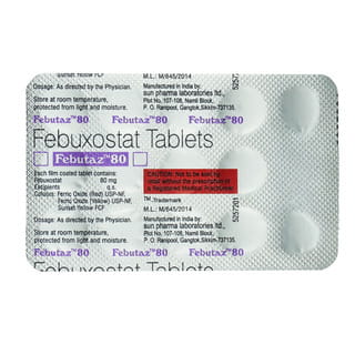 Febutaz 80Mg Strip Of 15 Tablets