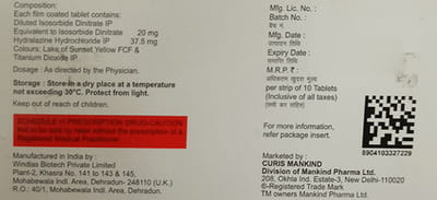 Nitrohart Strip Of 10 Tablets