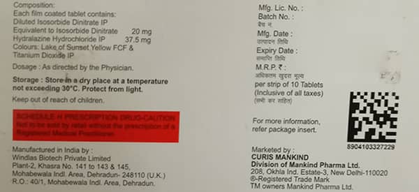 Nitrohart Strip Of 10 Tablets