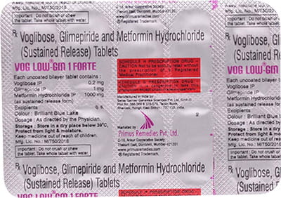 Voglow Gm 1mg Forte Strip Of 10 Tablets