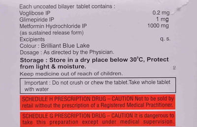 Voglow Gm 1mg Forte Strip Of 10 Tablets