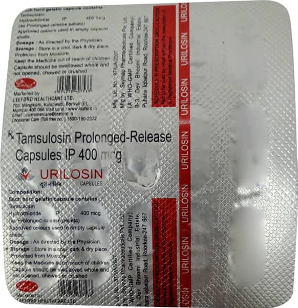 Urilosin 400Mcg Strip Of 15 Capsules