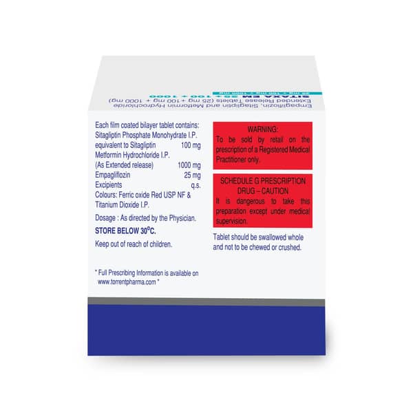 Sitaxa Em 25/100/1000Mg Strip Of 10 Tablets