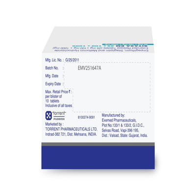 Sitaxa Em 25/100/1000mg Strip Of 10 Tablets