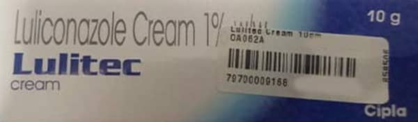 Lulitec 1% Tube Of 10gm Cream