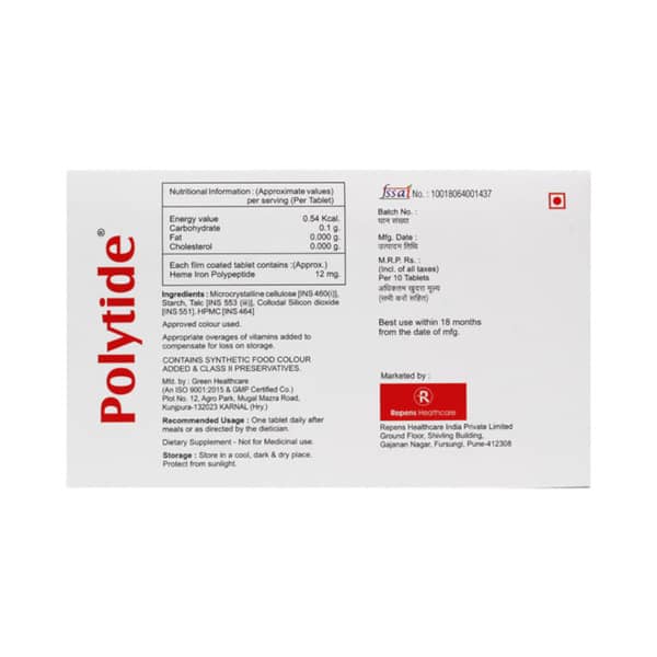 Polytide Strip Of 10 Tablets