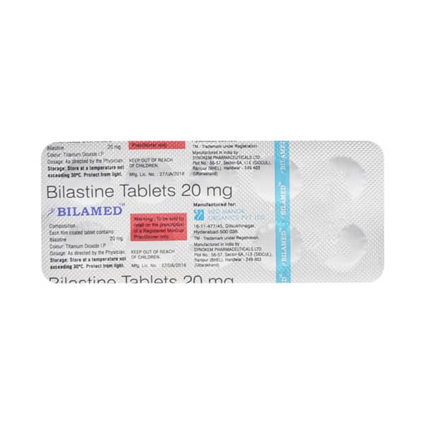 Bilamed 20mg Strip Of 10 Tablets
