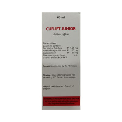 Cuflift Junior Bottle Of 60ml Syrup