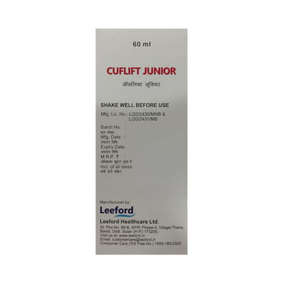 Cuflift Junior Bottle Of 60ml Syrup