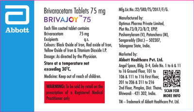Brivajoy 75mg Strip Of 14 Tablets